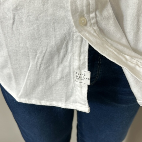 Frank and Eileen Top Tee Lab Eileen White Button Front Shirt Cotton Sz XS NEW - Picture 5 of 10